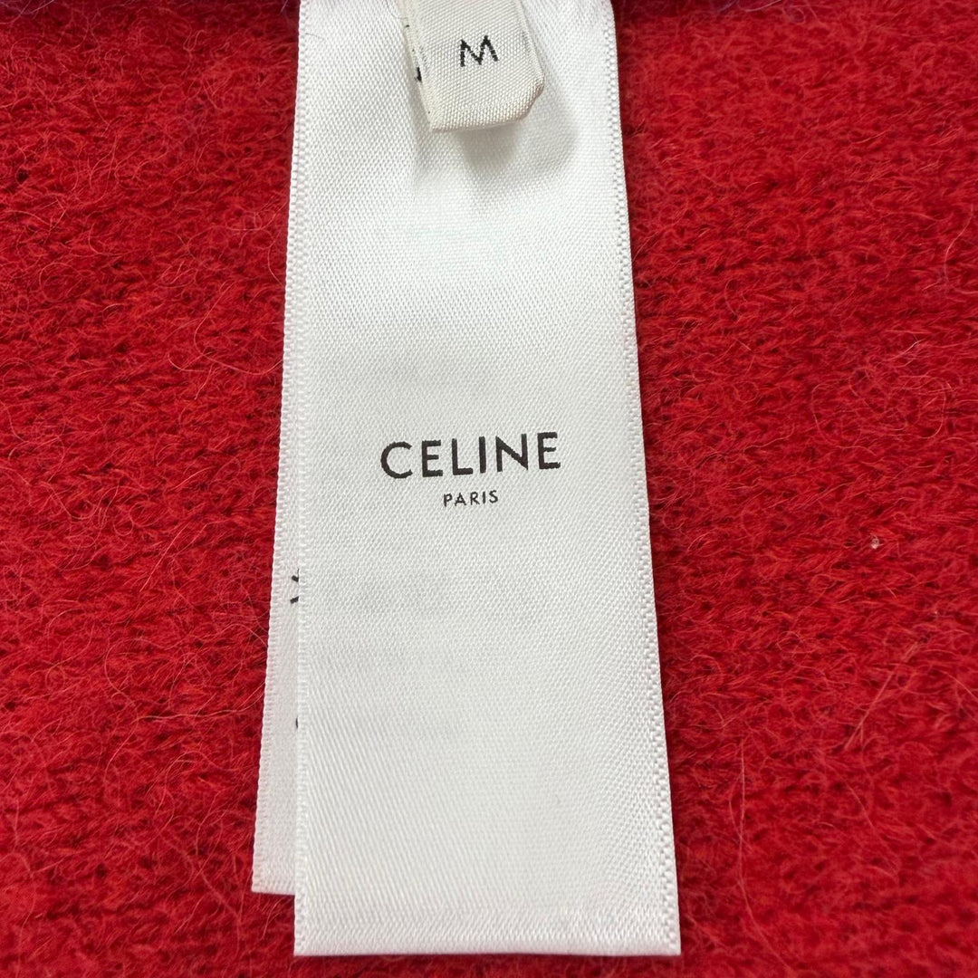 Excellent CELINE cardigan Star sequin knit blue alpaca mens M 2AG33420U