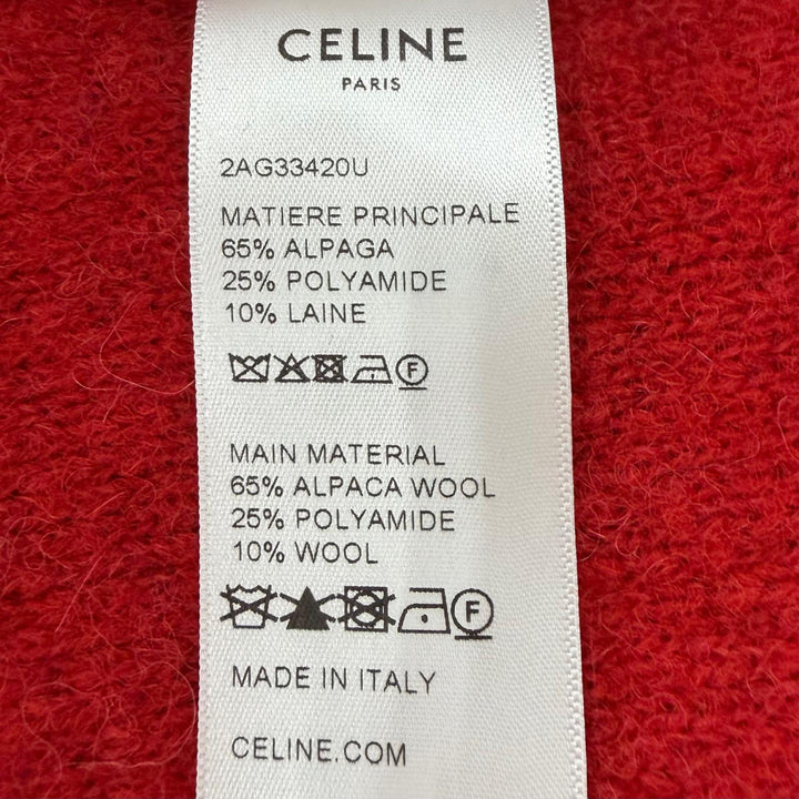 Excellent CELINE cardigan Star sequin knit blue alpaca mens M 2AG33420U