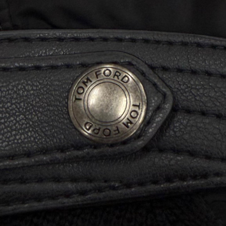 Excellent TOM FORD hoodie Knit switching double zip-up black 50 BYM2R TFKG54