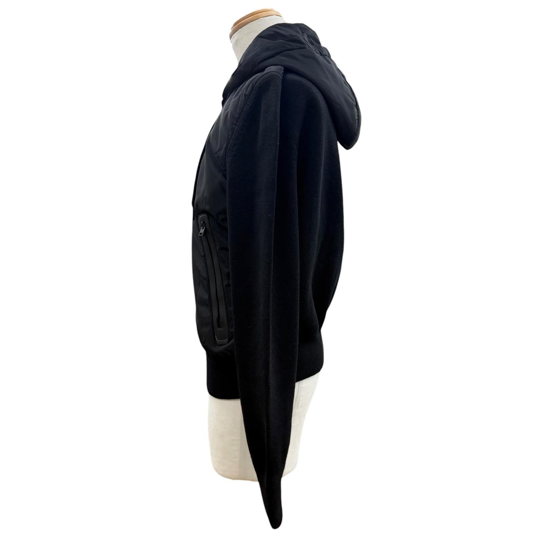 Excellent TOM FORD hoodie Knit switching double zip-up black 50 BYM2R TFKG54