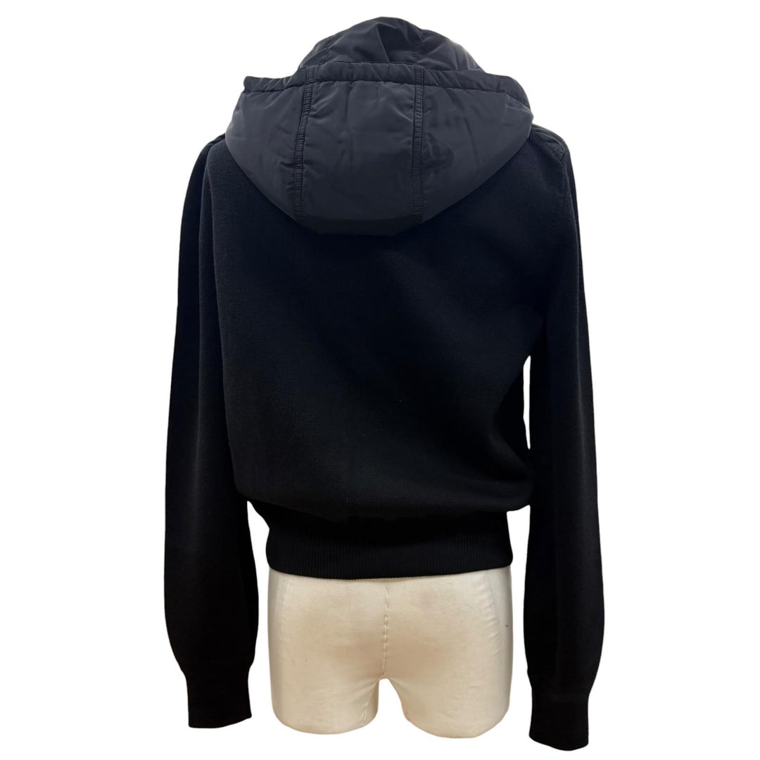 Excellent TOM FORD hoodie Knit switching double zip-up black 50 BYM2R TFKG54