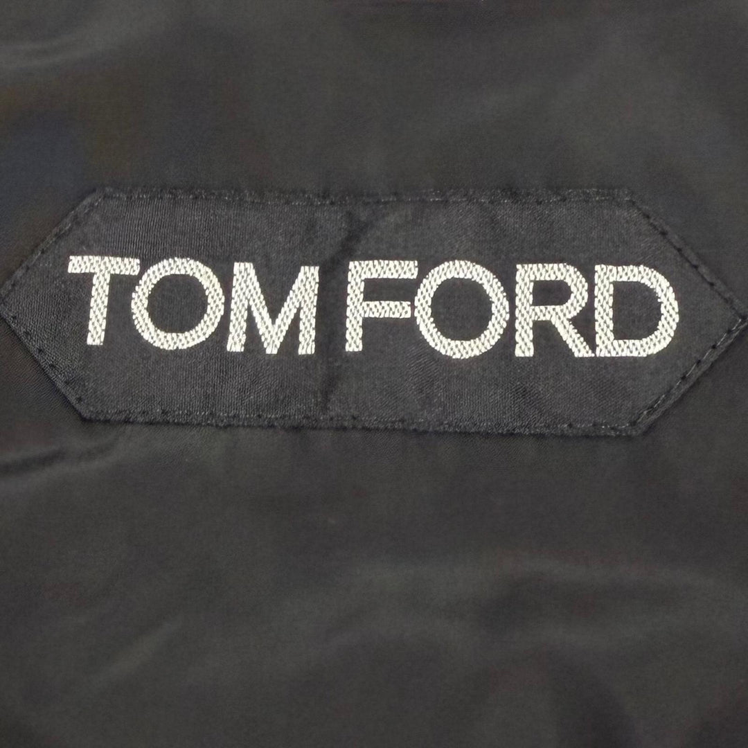 Excellent TOM FORD hoodie Knit switching double zip-up black 50 BYM2R TFKG54