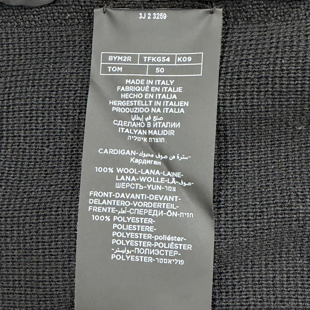 Excellent TOM FORD hoodie Knit switching double zip-up black 50 BYM2R TFKG54