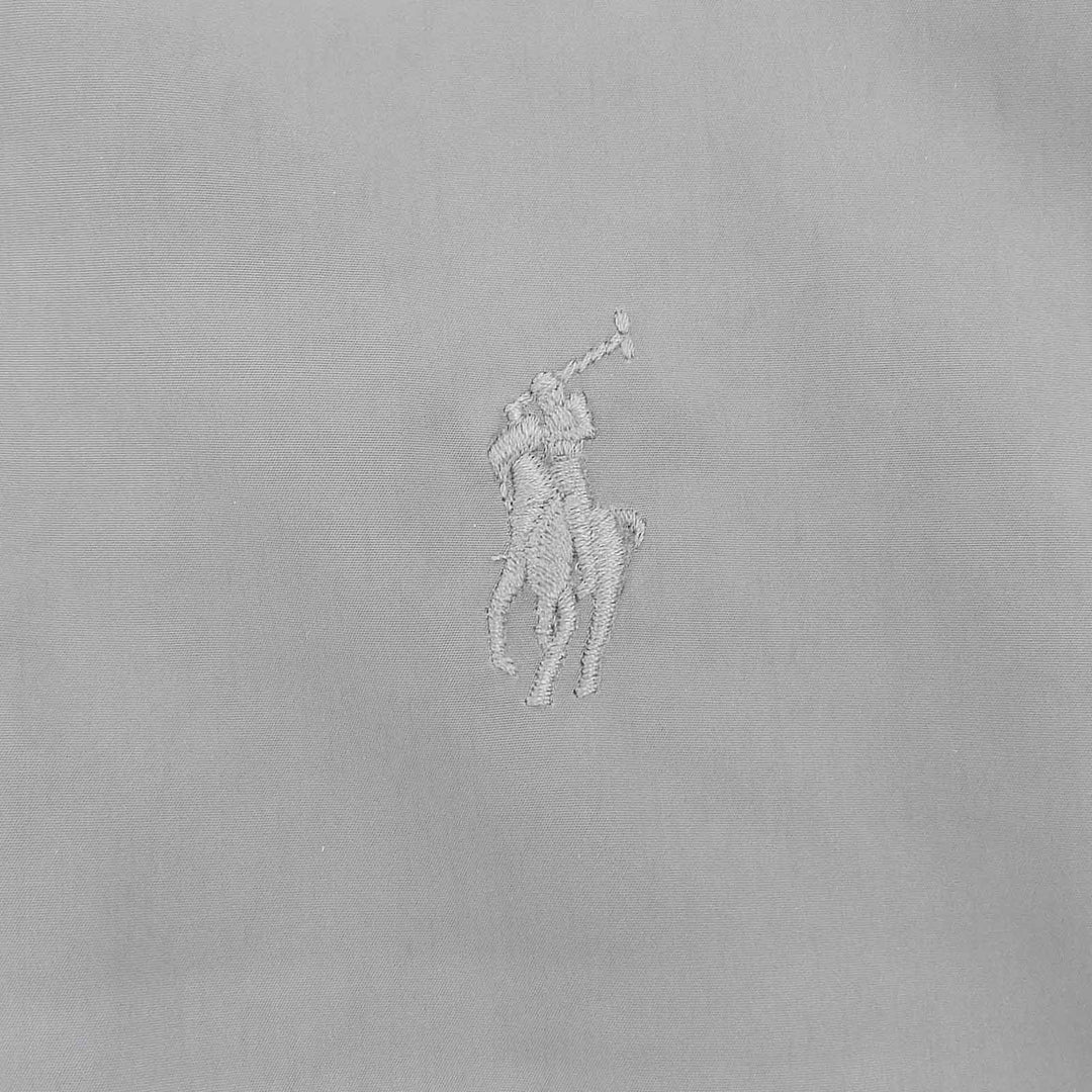 Excellent POLO RALPH LAUREN Jacket Zip-up stand-up collar gray polyester mens L