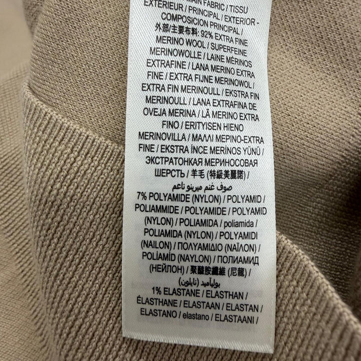 Excellent BURBERRY sweater Horseferry Knit beige Super Merino