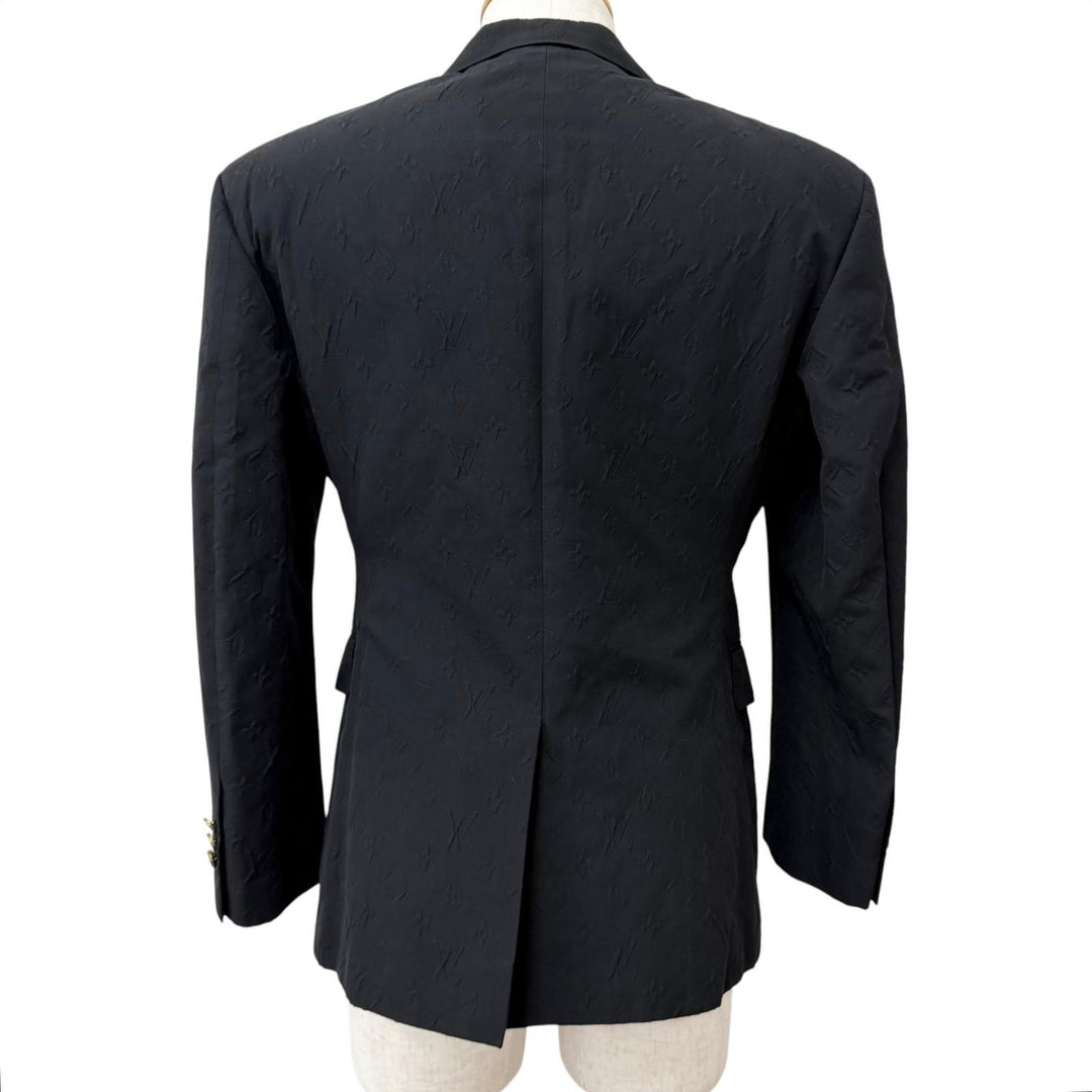 Great LOUIS VUITTON tailored jacket Plain Rainbow Monogram Embossed Single