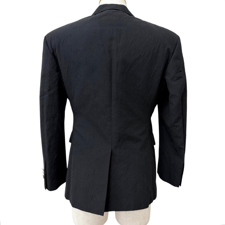 Great LOUIS VUITTON tailored jacket Plain Rainbow Monogram Embossed Single