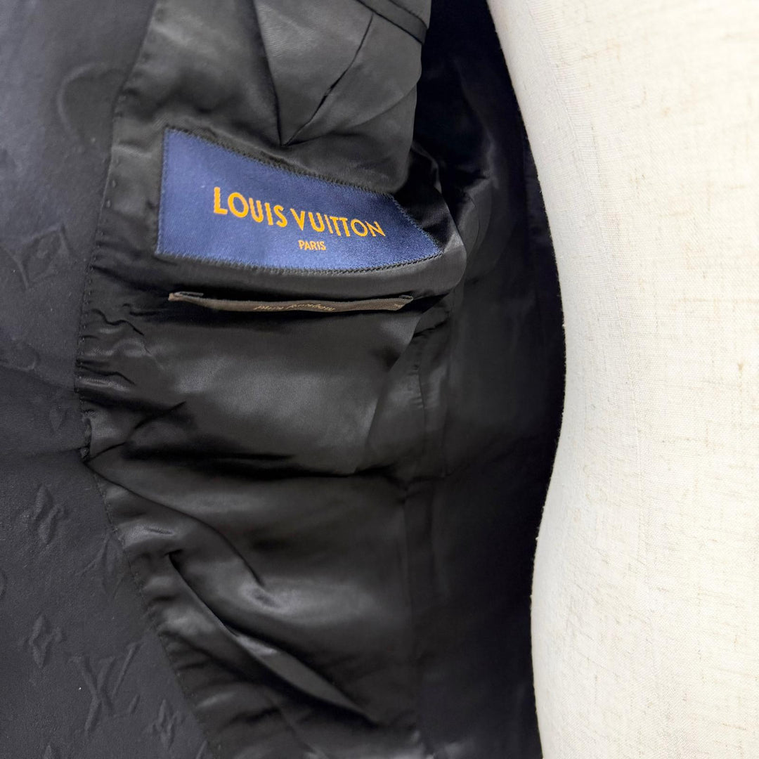 Great LOUIS VUITTON tailored jacket Plain Rainbow Monogram Embossed Single