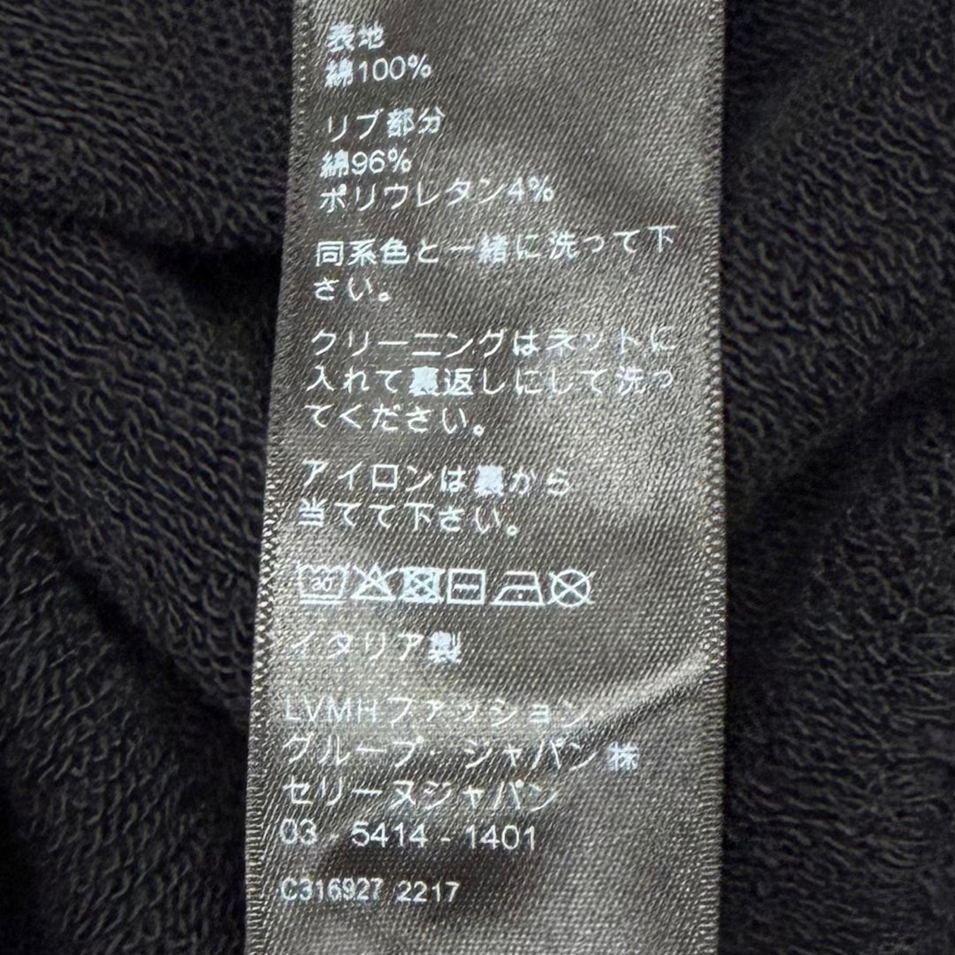 Great CELINE hoodie BOY DOLL hooded pullover black cotton mens L 2Y962670Q