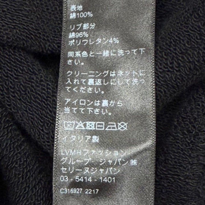 Great CELINE hoodie BOY DOLL hooded pullover black cotton mens L 2Y962670Q