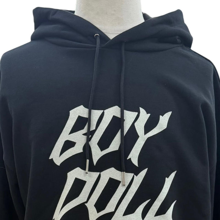 Great CELINE hoodie BOY DOLL hooded pullover black cotton mens L 2Y962670Q
