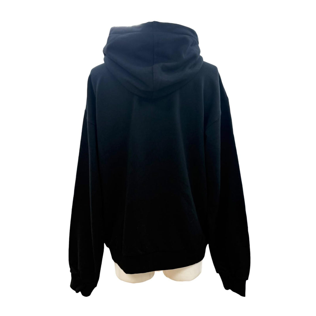 Great CELINE hoodie BOY DOLL hooded pullover black cotton mens L 2Y962670Q