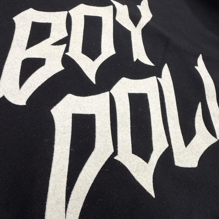 Great CELINE hoodie BOY DOLL hooded pullover black cotton mens L 2Y962670Q