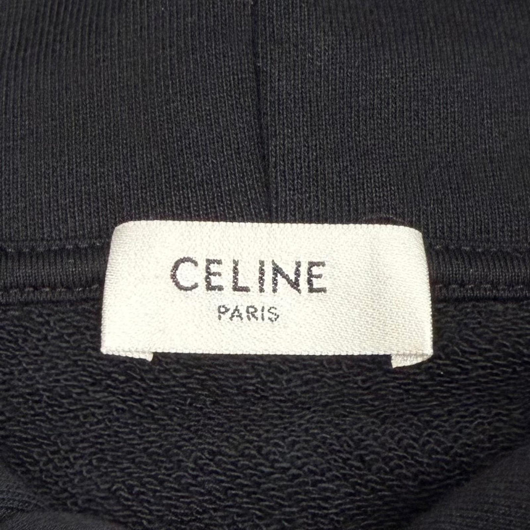 Great CELINE hoodie BOY DOLL hooded pullover black cotton mens L 2Y962670Q