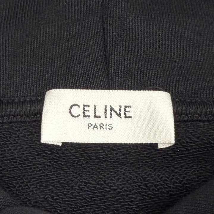 Great CELINE hoodie BOY DOLL hooded pullover black cotton mens L 2Y962670Q