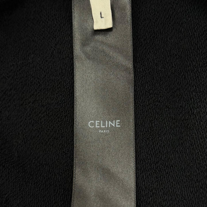 Great CELINE hoodie BOY DOLL hooded pullover black cotton mens L 2Y962670Q