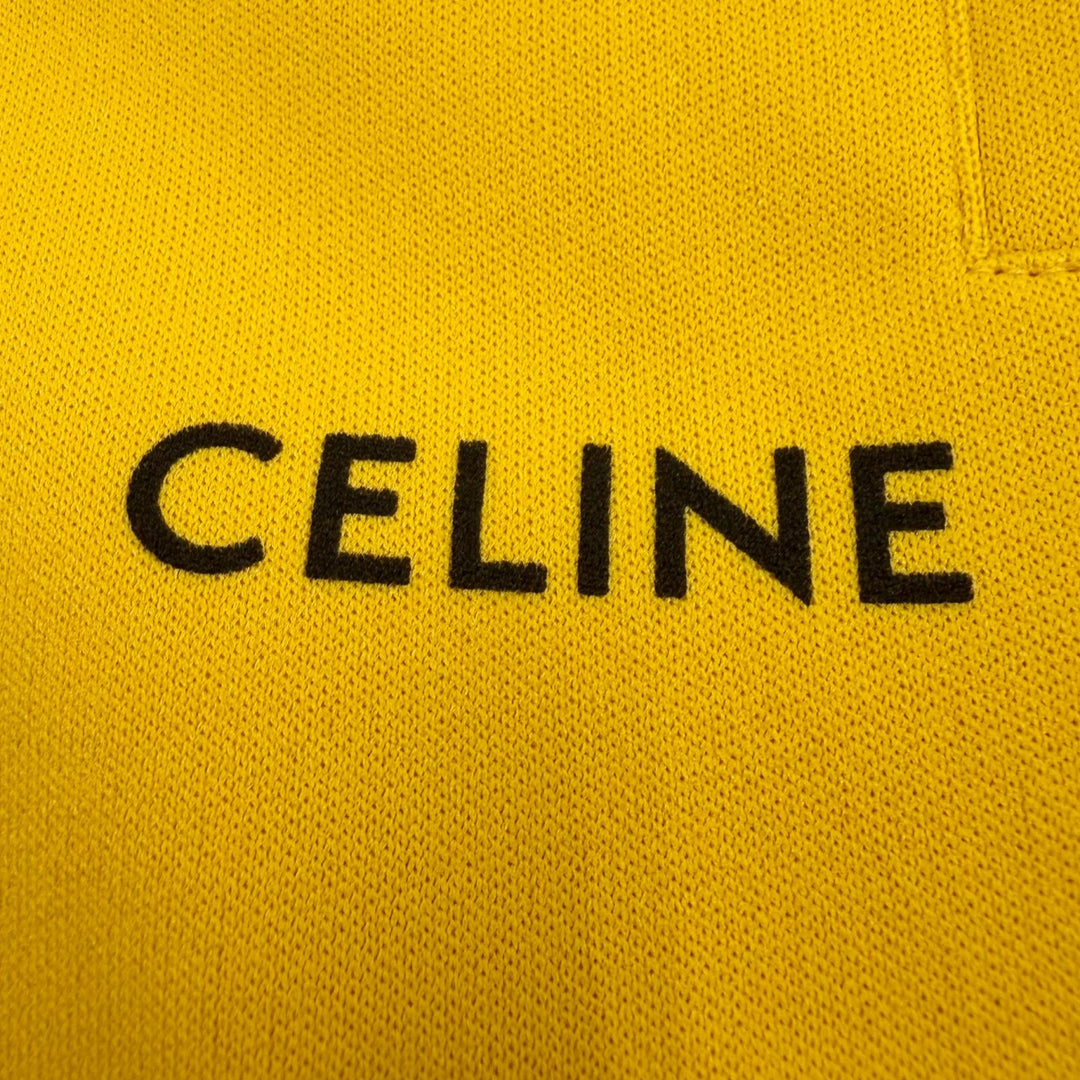 Excellent CELINE Pants Jersey Double Face Jogging Pants truck yellow L 2Z223121O