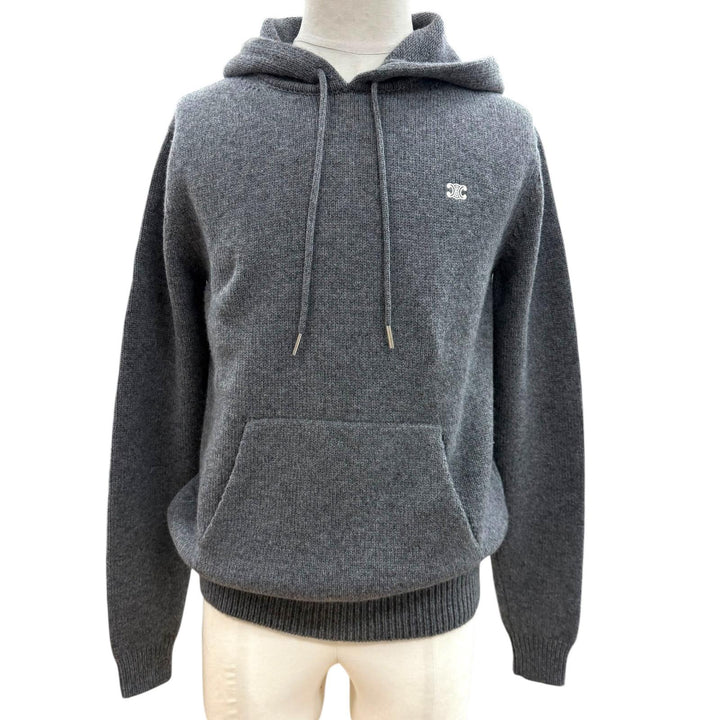 Excellent CELINE sweater gray wool mens S 2AC87048T