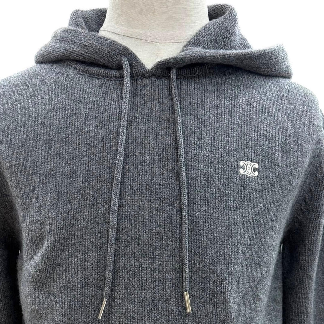 Excellent CELINE sweater gray wool mens S 2AC87048T