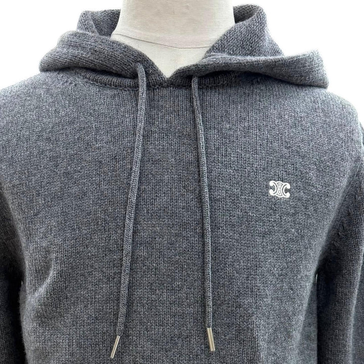 Excellent CELINE sweater gray wool mens S 2AC87048T