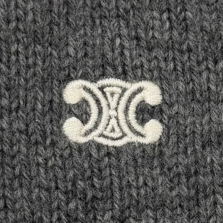 Excellent CELINE sweater gray wool mens S 2AC87048T