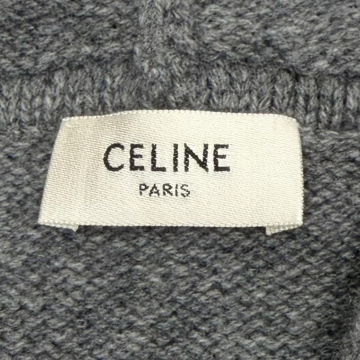 Excellent CELINE sweater gray wool mens S 2AC87048T