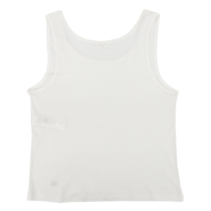 Excellent CELINE Tank top Triomphe embroidery rib knit silk XL 2X365322T.01OB