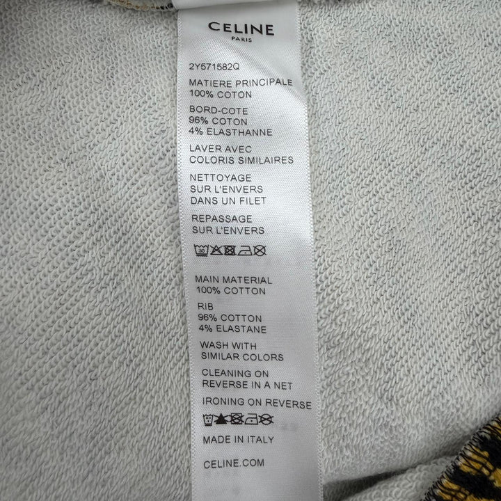 Excellent CELINE hoodie Brown cotton mens M 2Y571582Q
