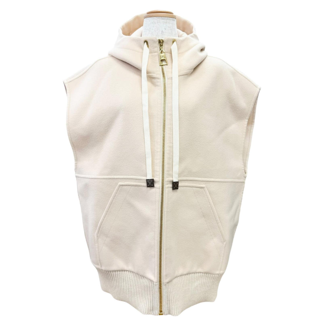 Excellent LOUIS VUITTON Best Giant monogram lining, hooded zip-up jacket 34