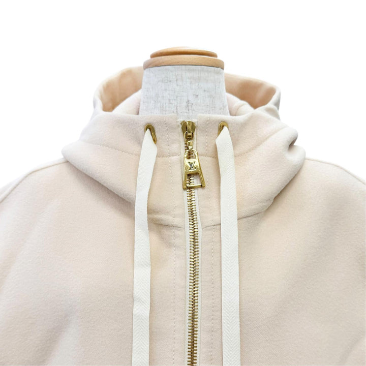 Excellent LOUIS VUITTON Best Giant monogram lining, hooded zip-up jacket 34