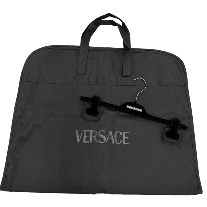 Excellent VERSACE skirt Medusa Button Mini Pencil Skirt black wool 36 1017006