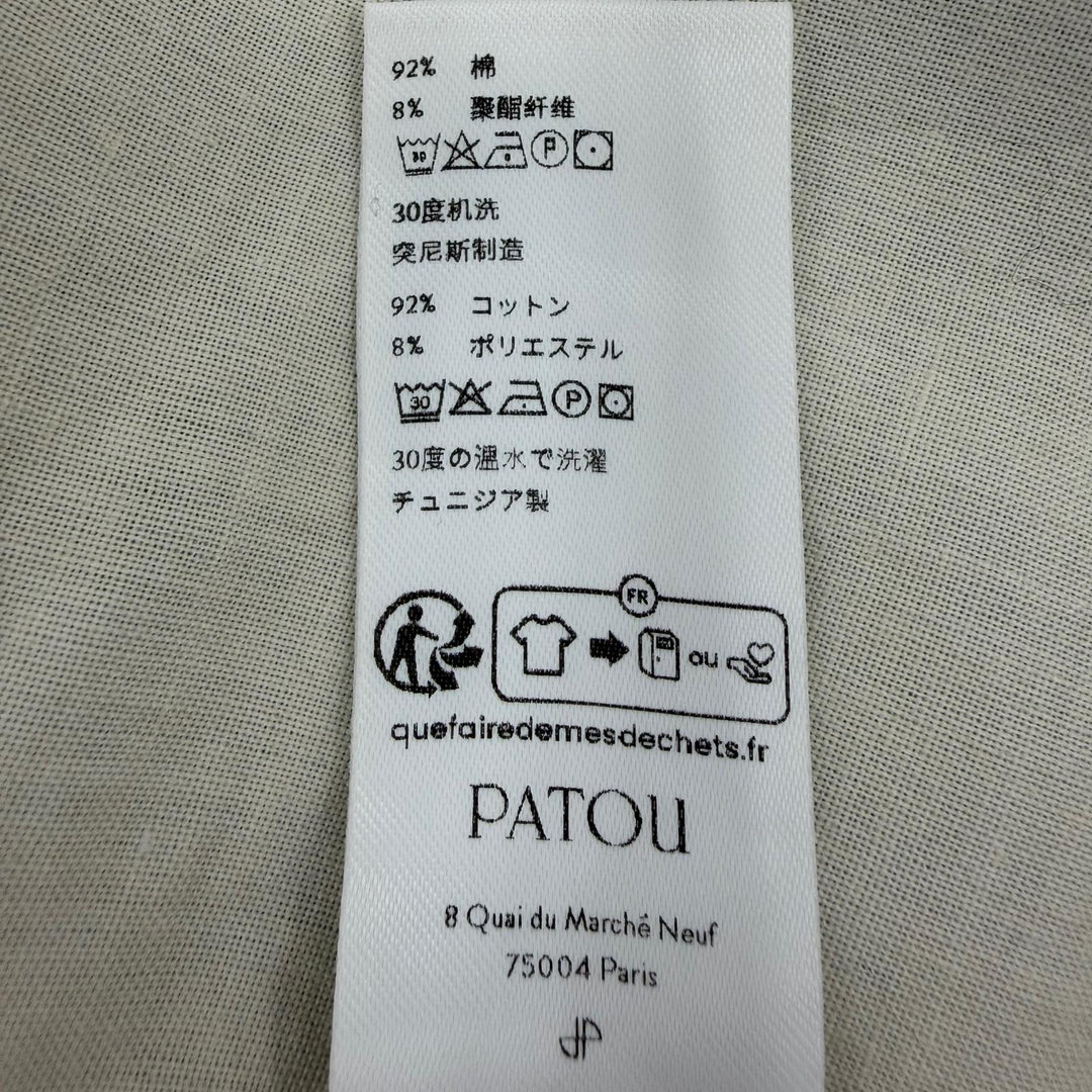 Pristine PATOU one piece Sleeveless denim chambray dress Indigo blue cotton 38