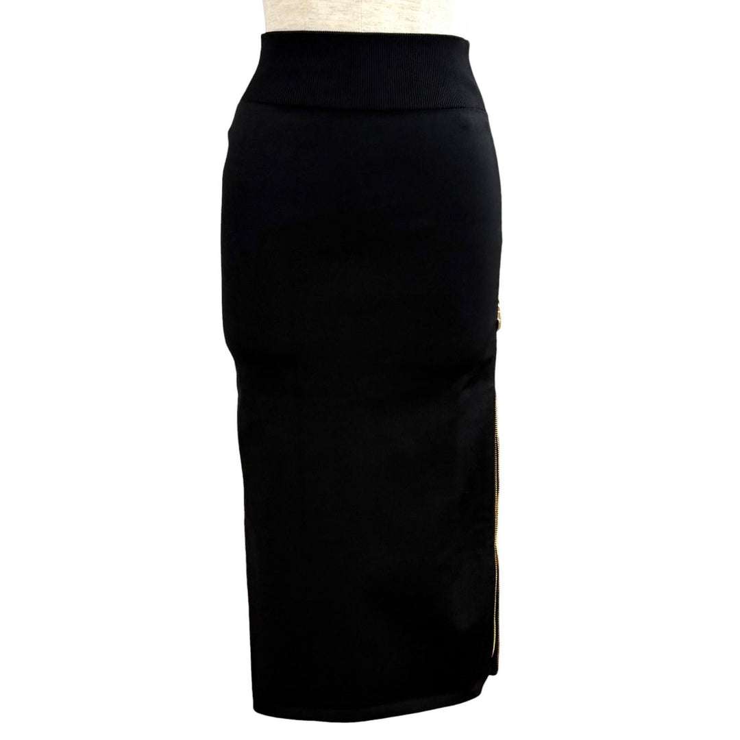 Pristine PATOU Technical crepe knit midi pencil skirt Rayon XS KN2458071999B