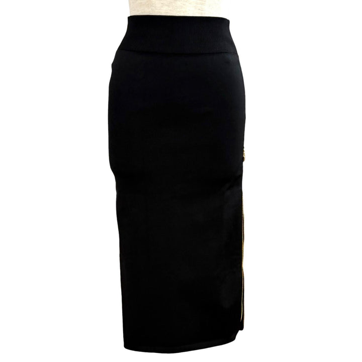 Pristine PATOU Technical crepe knit midi pencil skirt Rayon XS KN2458071999B
