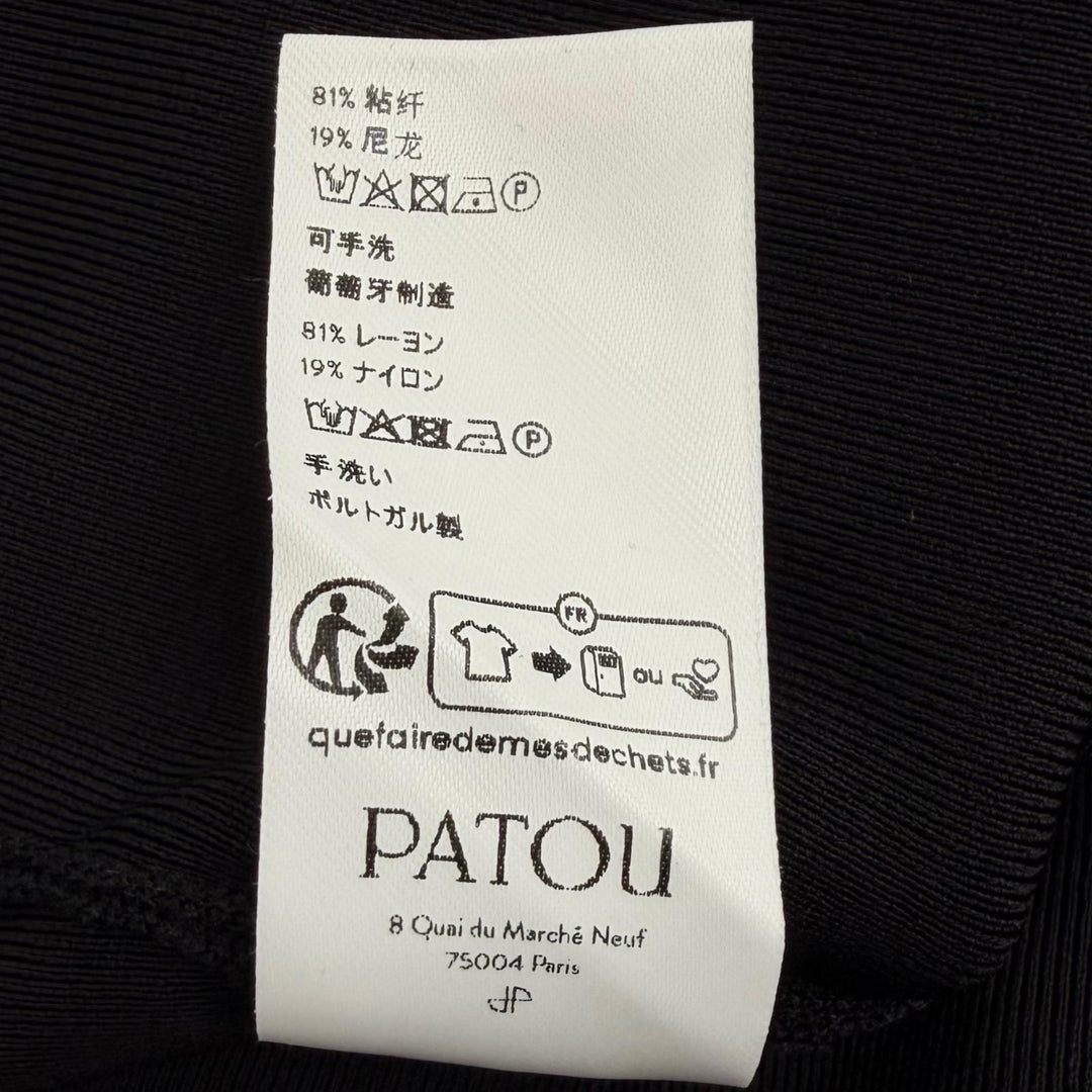 Pristine PATOU Technical crepe knit midi pencil skirt Rayon XS KN2458071999B