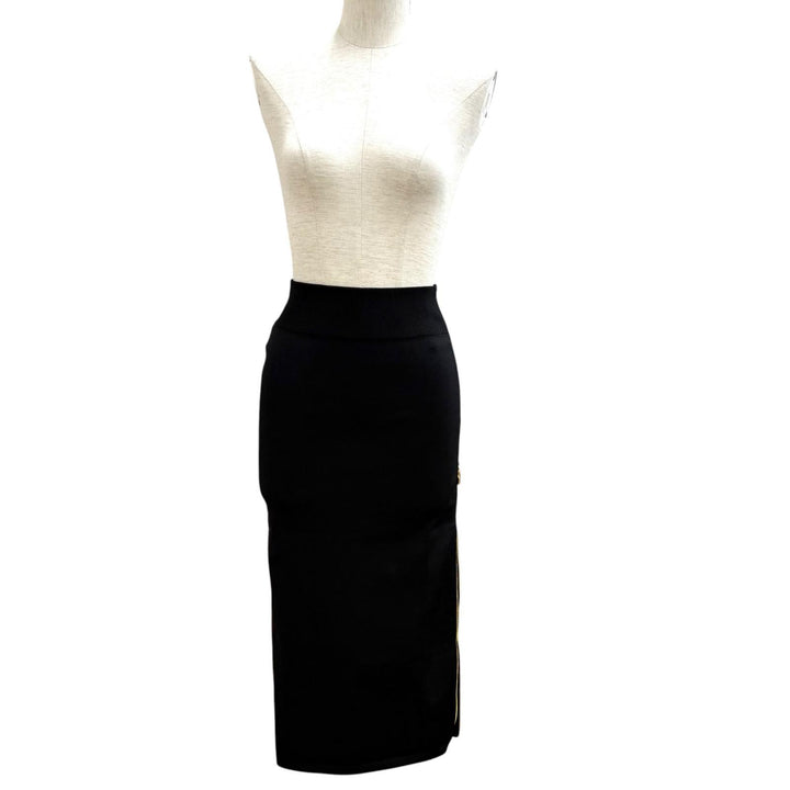 Pristine PATOU Technical crepe knit midi pencil skirt Rayon XS KN2458071999B