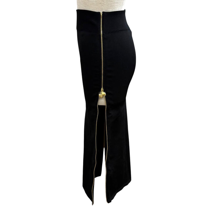 Pristine PATOU Technical crepe knit midi pencil skirt Rayon XS KN2458071999B
