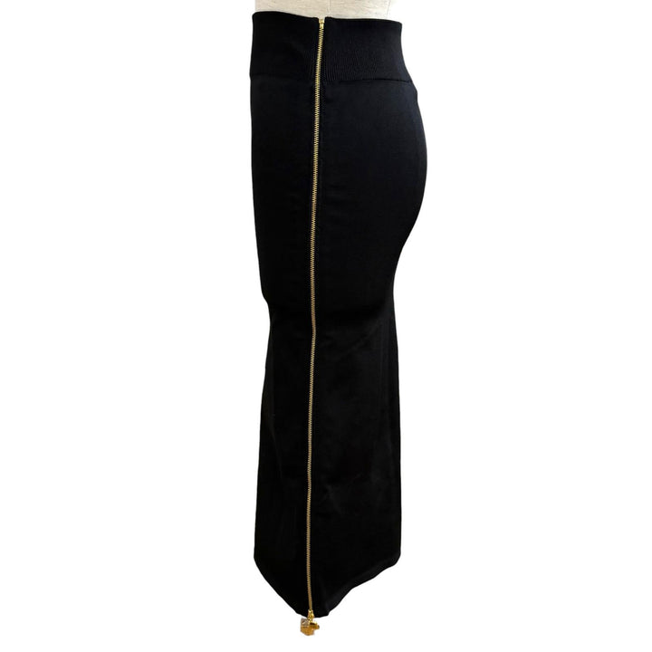 Pristine PATOU Technical crepe knit midi pencil skirt Rayon XS KN2458071999B