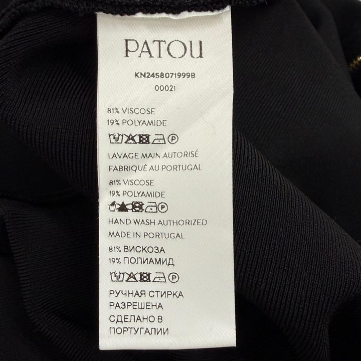 Pristine PATOU Technical crepe knit midi pencil skirt Rayon XS KN2458071999B