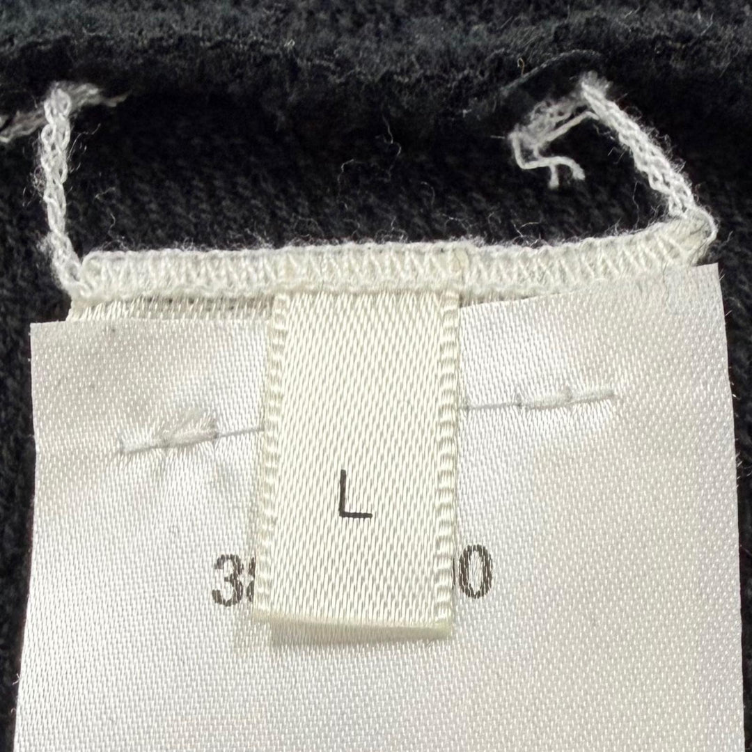 Great THE ROW hoodie ESSONI TOP hooded pullover black cotton mens L 386-K290