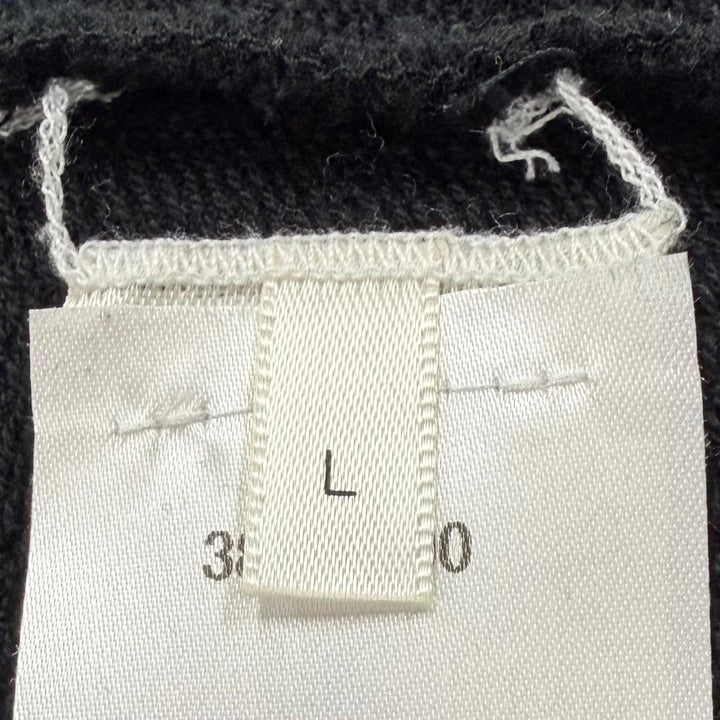 Great THE ROW hoodie ESSONI TOP hooded pullover black cotton mens L 386-K290