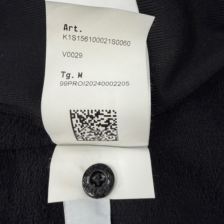 Great STONE ISLAND hoodie MALFILE FLEECE OLD EFFECT black cotton M K1S156100021