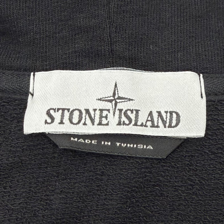 Great STONE ISLAND hoodie MALFILE FLEECE OLD EFFECT black cotton M K1S156100021