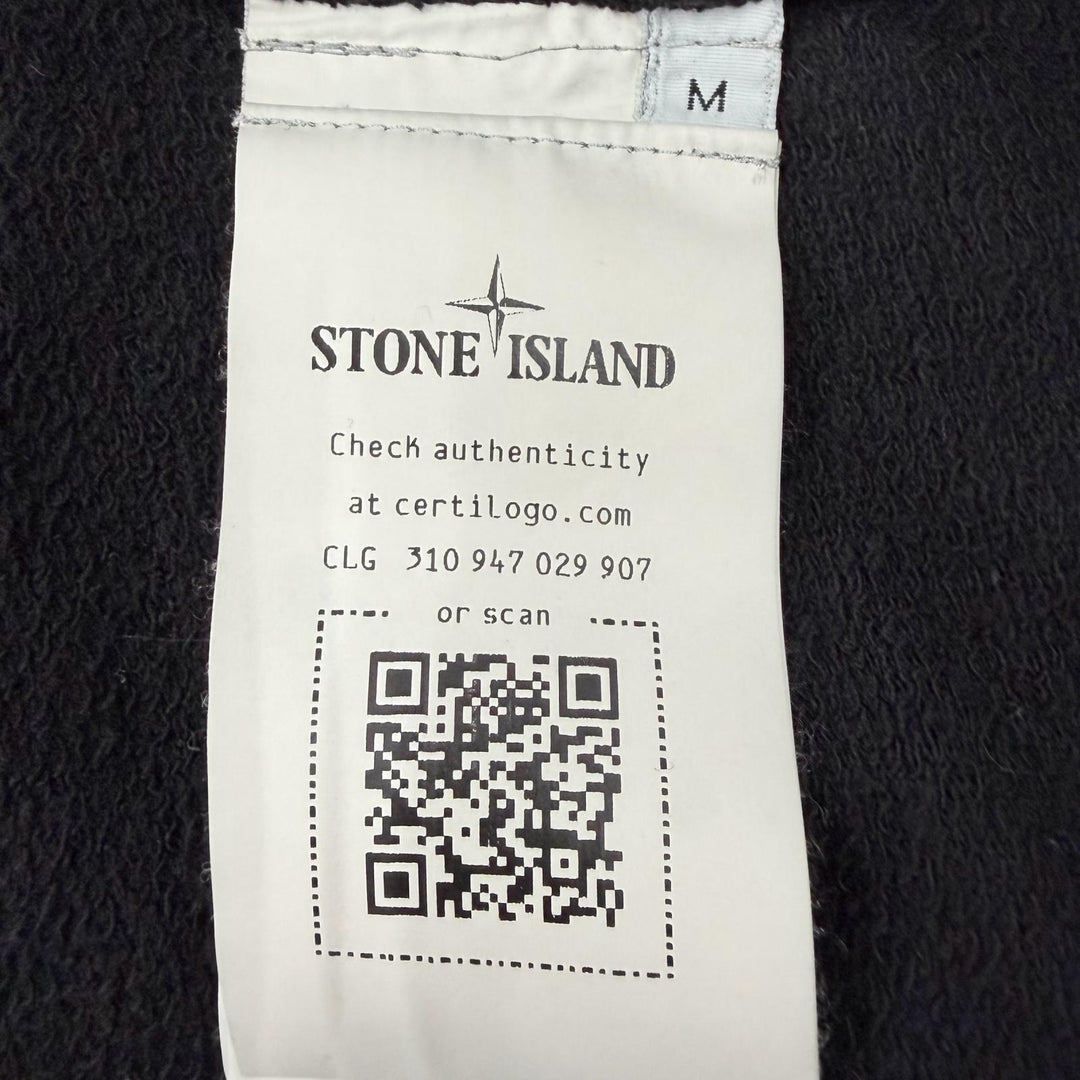 Great STONE ISLAND hoodie MALFILE FLEECE OLD EFFECT black cotton M K1S156100021