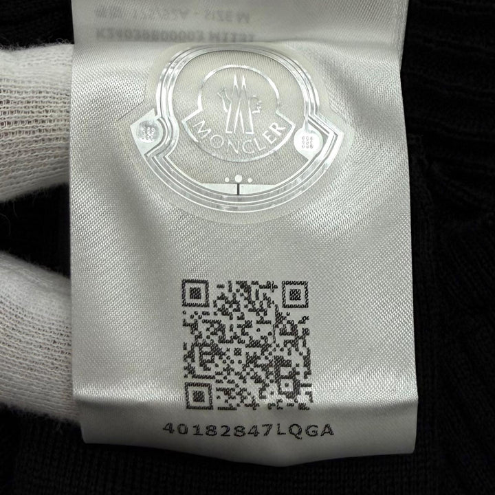 Excellent MONCLER GENIUS 4 cardigan black wool Women M K24039B00003
