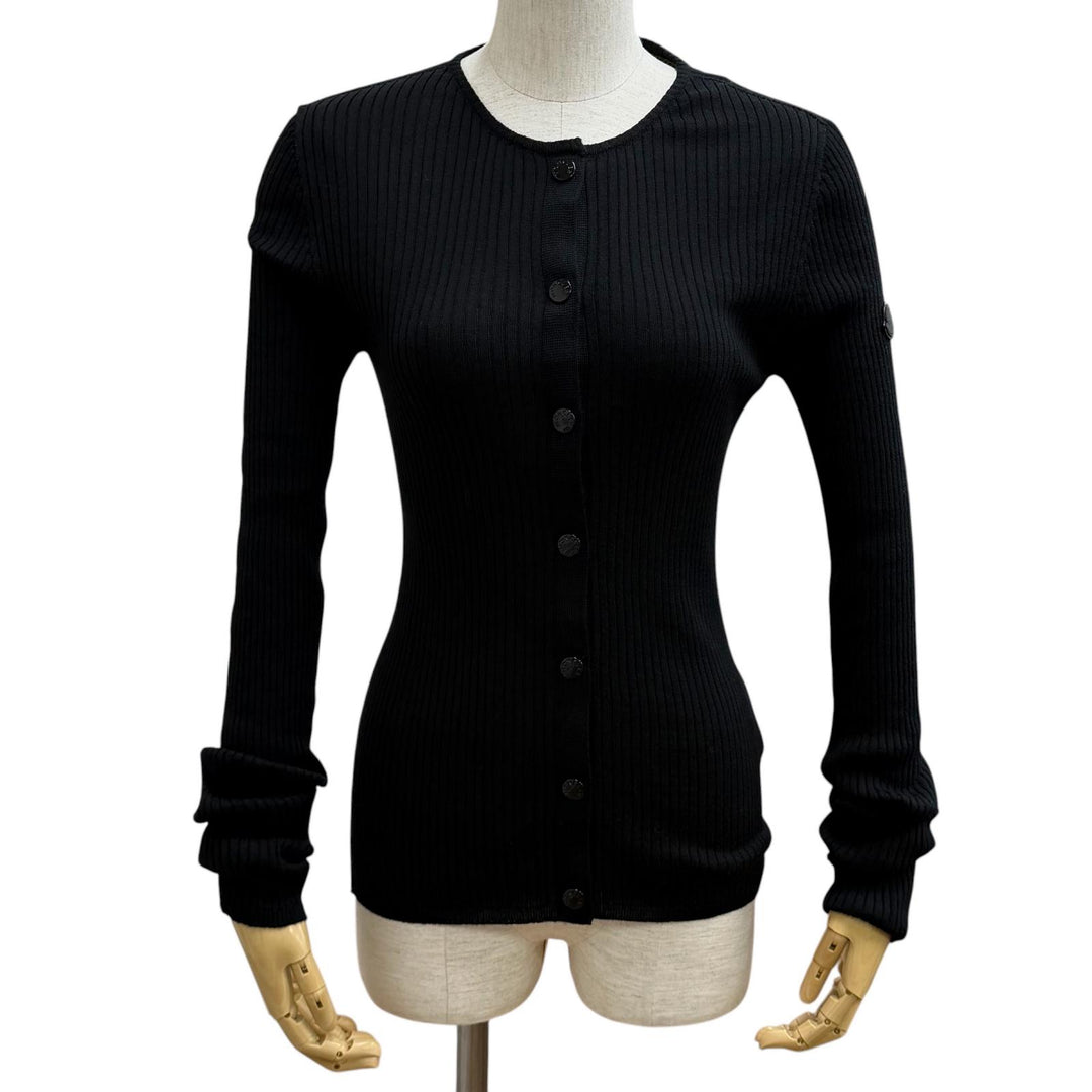 Excellent MONCLER GENIUS 4 cardigan black wool Women M K24039B00003