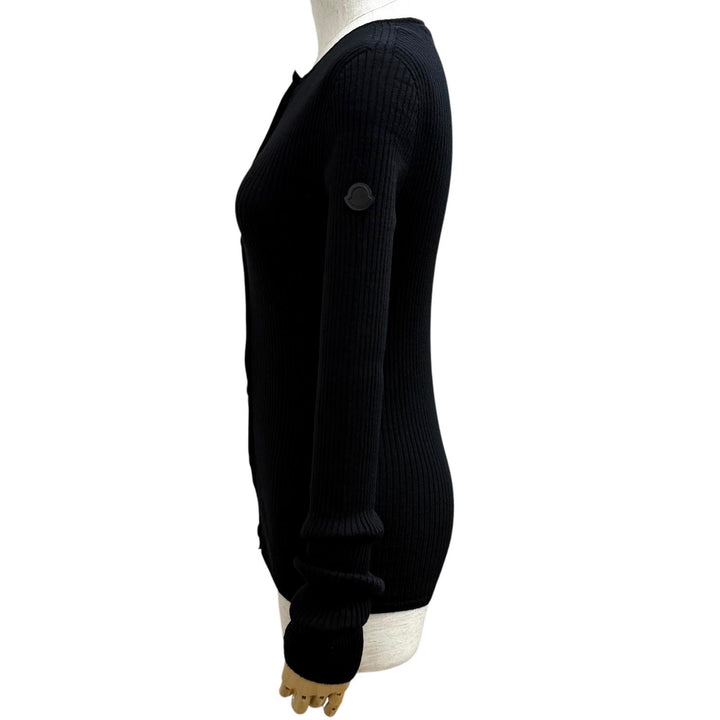 Excellent MONCLER GENIUS 4 cardigan black wool Women M K24039B00003