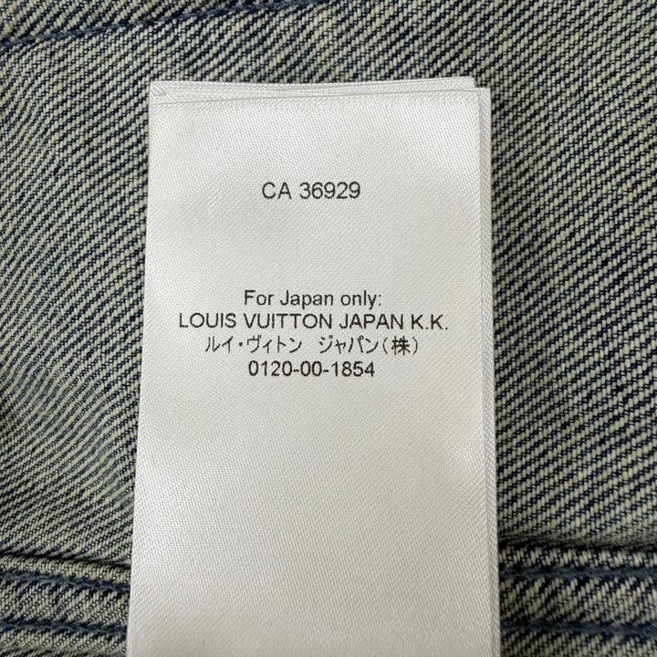 Excellent LOUIS VUITTON Denim Jacket MONOGRAM DENIM WORK S/S SHIRT Indigo mens L