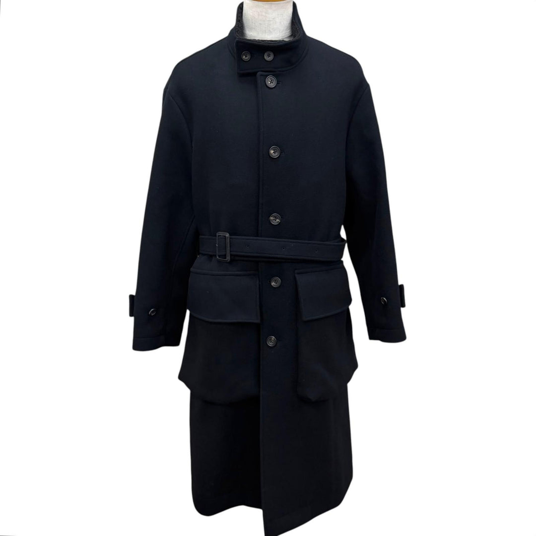 Excellent ssstein coat ST.172 OVER SLEEVE STAND COLLAR COAT Fleece-lined collar