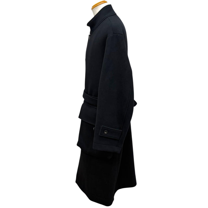 Excellent ssstein coat ST.172 OVER SLEEVE STAND COLLAR COAT Fleece-lined collar